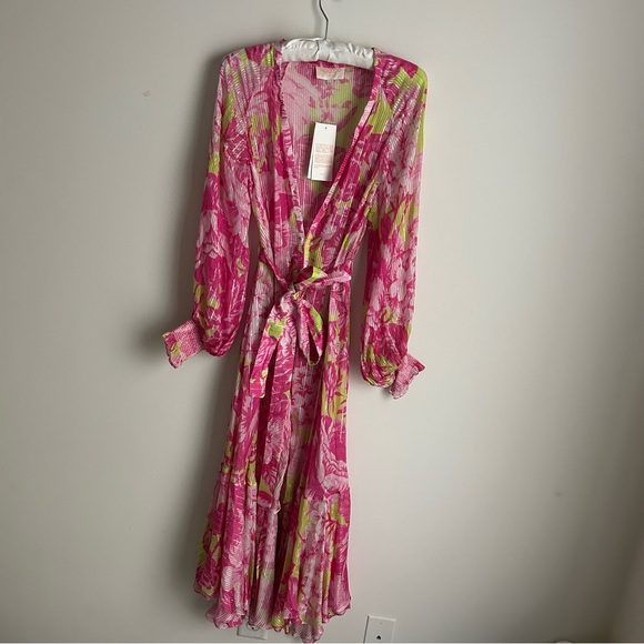 Rococo Sand Kimono Coverup Pink Sz S - Picture 4 of 13